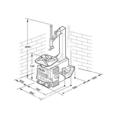 Шиномонтажний верстат 220 V M&B Engineering ТС322