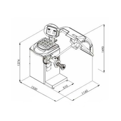 Балансувальний верстат 220V W90