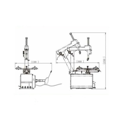 Шиномонтажний верстат 220 V 10-24" ShiningBerg T624