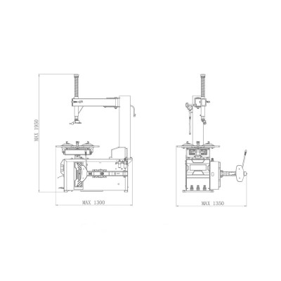 Шиномонтажний верстат 220 V 10-24" ShiningBerg T524E