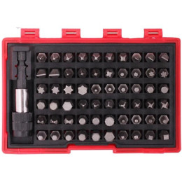 Набір біт шестигранники та зірочки Hex Torx 62 шт. 11057