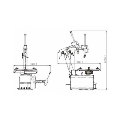 Шиномонтажний верстат 220 V 10-26" ShiningBerg T626