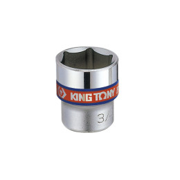 Головка торцева хромована 3/8" KING TONY, 3/4", (6 гран.)