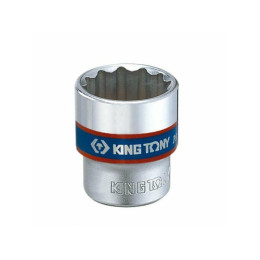 Головка торцева хромована 3/8" KING TONY, 21 мм (6 гран.)