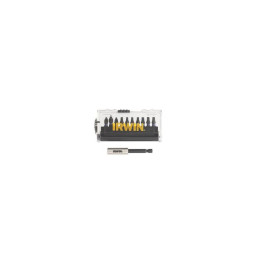 Біти IMPACT PRO 1/4"/25мм, комплект 10шт: PZ2x4 / PH2x4 / T20 +  тримач, IRWIN
