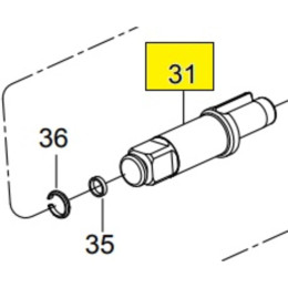 Вал стандартний для 33411-020