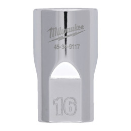Головка торцева хромована 1/2'' 6гр. MILWAUKEE, 16мм