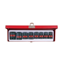 Набор головок ударных 1/2" 8 ед. 6-ти гранные,короткие, дюймовые, 3/8"-15/16"