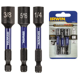 Набір тримачів шурупів IMPACT PRO 65мм, 3шт. : 7мм (9/32"), 8мм (5/16"), 10мм (25/64"), IRWIN