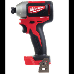 Шуруповерт ударний акумуляторний безщітковий 1/4" HEX MILWAUKEE, M18 CBLID-0, 180Нм (каркас, кліпса для ременя, картонне пакуван