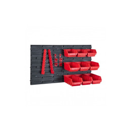 Щит для хранения инструментов QBRICK SYSTEM Fixing Wall Starter в комплекте с ящиками
