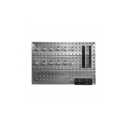 Щит для зберігання інструментів QBRICK SYSTEM Tool Wall Panel - Basic в комплекті з гачками, полицею для тримання викруток (5901