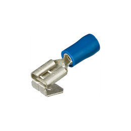 Гильзы флажковые изолированные с отводом 6,3х0,8мм KNIPEX 97 99 091, (1,5-2,5мм²) (100шт), синие