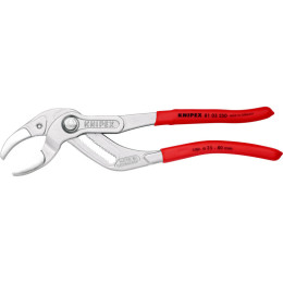 Кліщі трубні сантехнічні переставні, діаметр 80мм KNIPEX 81 03 250 SB, хромовані