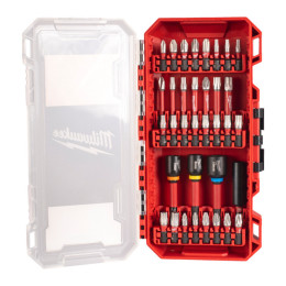 Набір біт SHOCKWAVE PACKOUT MILWAUKEE, (35шт), пластиковий кейс