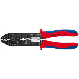 Кліщі для опресування, різання та зачистки 230мм KNIPEX 97 21 215 С, фосфатовані