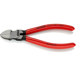 Кусачки бокові (бокорізи) для пластмаси, 140мм KNIPEX 72 01 140, фосфатовані