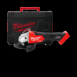 Шліфмашина кутова - болгарка акумуляторна безщіткова MILWAUKEE, M18 FSAG125X-0X, діаметр 125мм (каркас, антивібраційна бокова ру