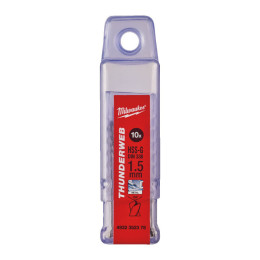 Свердло по металу THUNDERWEB HSS-G MILWAUKEE DIN338, діаметр 1,5x40х18мм, (10шт), пластикова коробка