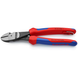 Кусачки бічні (бокорізи) особой мощности, 12 °, Ø4,2 мм 200 мм KNIPEX 74 22 200 T, фосфатовані