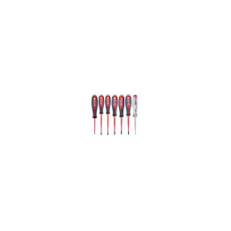 Набір викруток ізольованих VDE MILWAUKEE, (7шт), (SL2,5/ SL3/ SL4/ PH2/ PZ1/PZ2 / викрутка-тестер)