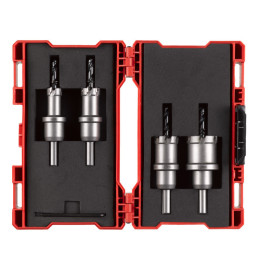 Набір коронок Holesaw TCT MILWAUKEE, для сталі/нержавіючої сталі (діаметри 16,20,25,32мм) (4шт), палстиковий кейс