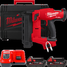 Пістолет цвяхозабивний акумуляторний безщітковий MILWAUKEE, M18 FN18GS-202X (зарядний пристрій M12-18 FC, 2 акумулятори М18 В2 2