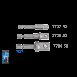 Набір перехідників 1/4" & 3/8" & 1/2" 3 од.