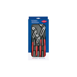 Набір кліщів сантехнічних переставних Аlligator KNIPEX 00 20 09 V03 (180/250/300 мм) (3 шт.), фосфат