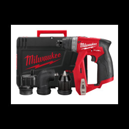 Дриль-шурупокрут акумуляторний MILWAUKEE, M12 FDDXKIT-0X, 34Нм (4 насадки FIXTEC, кліпса для ременя, HD кейс)