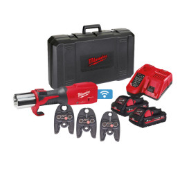 Обтискач гідравлічний акумуляторний для труб MILWAUKEE, M18 ONEBLHPT-302C U-SET (зарядний пристрій М12-18 FC, 2 акумулятори М18