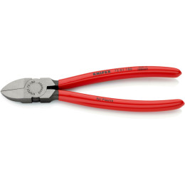 Кусачки бокові (бокорізи) для пластмаси, 180мм KNIPEX 72 01 180, фосфатовані