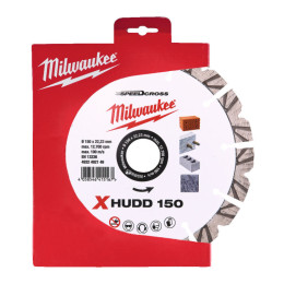 Диск алмазний Speedcross MILWAUKEE XHUDD 150, діаметр 150мм (залізобетон, граніт, цегла)