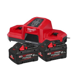 Энергокомплект Li-Ion MILWAUKEE, M18 FORGENRG-802 DBSC (ЗУ M18 DBSC, 2х8Ач FB8)