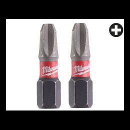 Біта SHOCKWAVE MILWAUKEE, PH3, 25мм, (2шт) (заміна на 4932500354)