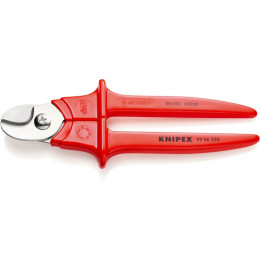 Ножиці для різання кабелів, Ø15 мм / 50 мм2, 230 мм VDE KNIPEX 95 06 230 SB, хромовані