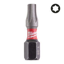 Біта SHOCKWAVE MILWAUKEE, TX25, 25мм, (2шт)