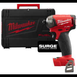 Шуруповерт ударний гідравлічний акумуляторний безщітковий 1/4'' HEX MILWAUKEE, M18 FQID-0X, 50Нм (каркас, клипса для ременя, HDк