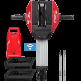 Молоток відбійний акумуляторний MILWAUKEE, MXF DH2528H-602 (68Дж) (зарядний пристірй MXF C, 2 акумулятори MXF XC406 6Аг)
