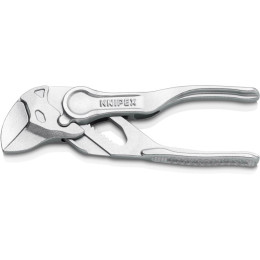 Кліщі переставні-гайковий ключ, діаметр 21мм KNIPEX 86 04 100 BK, хромовані