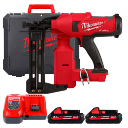 Степлер скобозабивний акумуляторний безщітковий MILWAUKEE, M18 FFUS-302C, 38-51мм (зарядний пристрій M12-18 FC, 2 акумулятори М1