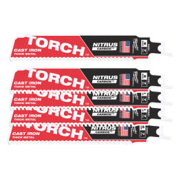 Полотно для шабельних пил TORCH CARBIDE NITRUS MILWAUKEE, 150х3, 1 мм, (5 шт.), (метал)