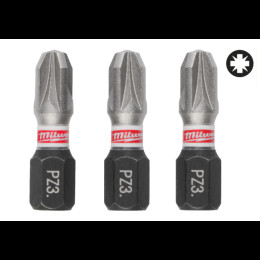 Біта SHOCKWAVE MILWAUKEE, PZ3, 25мм, (3шт)