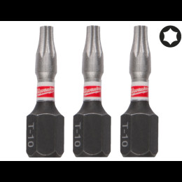 Біта SHOCKWAVE MILWAUKEE, TX10, 25мм, (3шт)