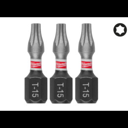 Біта SHOCKWAVE MILWAUKEE, TX15, 25мм, (3шт)
