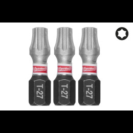Біта SHOCKWAVE MILWAUKEE, TX27, 25мм, (3шт)