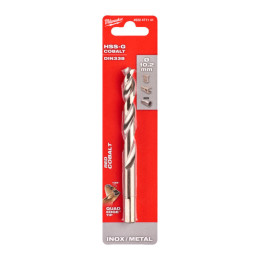 Свердло по металу HSS-Co MILWAUKEE DIN338, діаметр 10,2х133х87мм