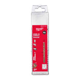 Свердло по металу HSS-Co MILWAUKEE DIN338, діаметр 10,2х133х87мм, (5шт), пластикова коробка