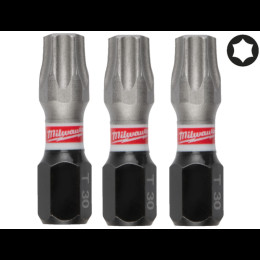Біта SHOCKWAVE MILWAUKEE, TX30, 25мм, (3шт)