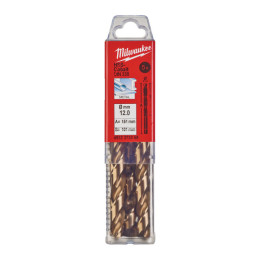 Свердло по металу HSS-Co MILWAUKEE DIN338, діаметр 12,0х150х101мм, (5шт), пластикова коробка
